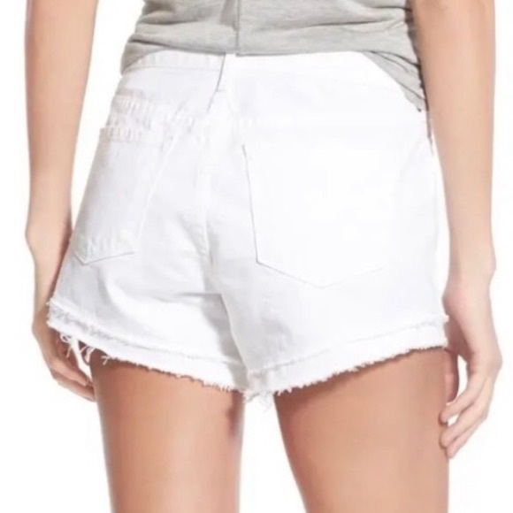 J. BRAND NWT SACHI MID-RISE CUTT OF DENIM JEAN SHORTS IN WHITE 26 29 - Picture 3 of 15